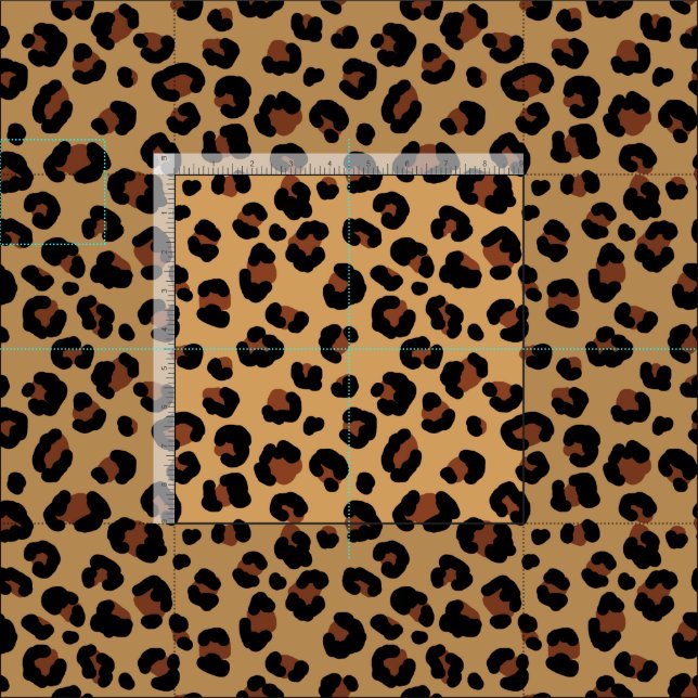 leopard pattern brown and yellow fabric | Zazzle