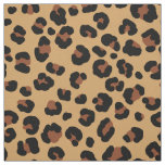 leopard pattern brown and yellow fabric