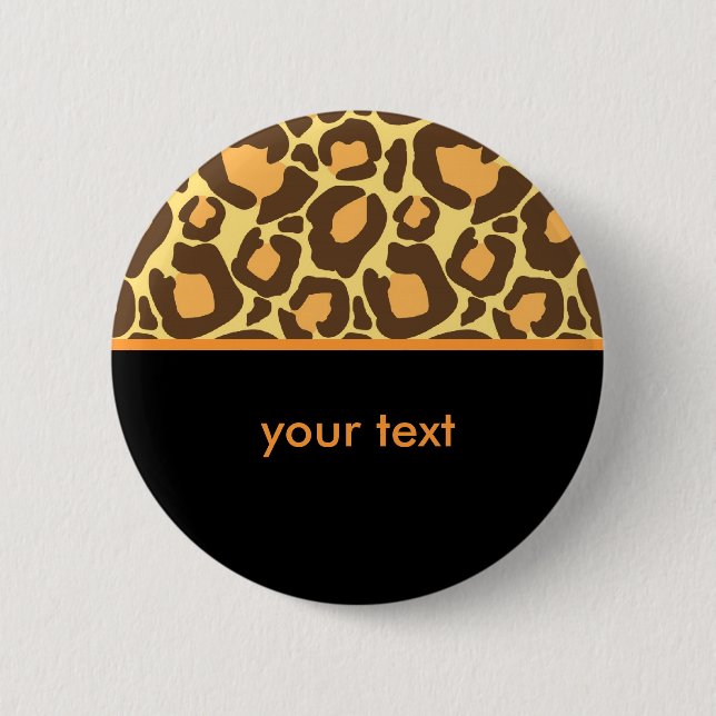 Leopard Pattern Button (Front)