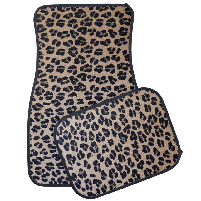 Leopard Pattern Car Floor Mat (Set)