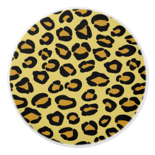 Leopard Pattern Ceramic Knob