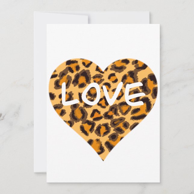 Leopard pattern, cheetah design   holiday card (Front)
