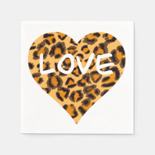 Leopard pattern, cheetah design napkins