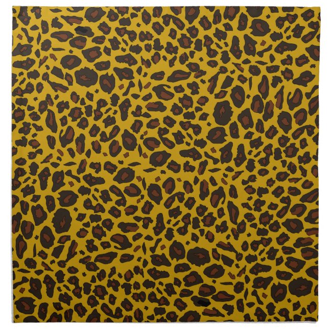 Leopard Pattern Cloth Napkin (Front)