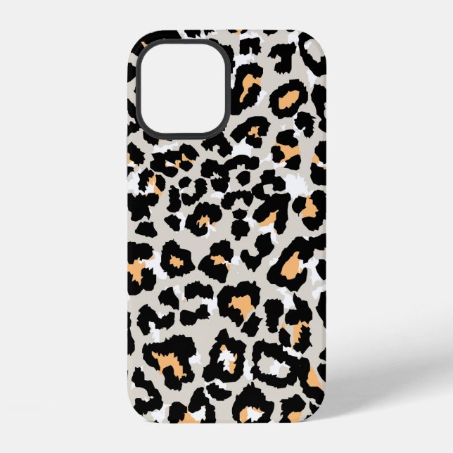 leopard pattern colored wild seamless iphone case (Back)