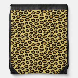 Leopard Pattern Drawstring Bag
