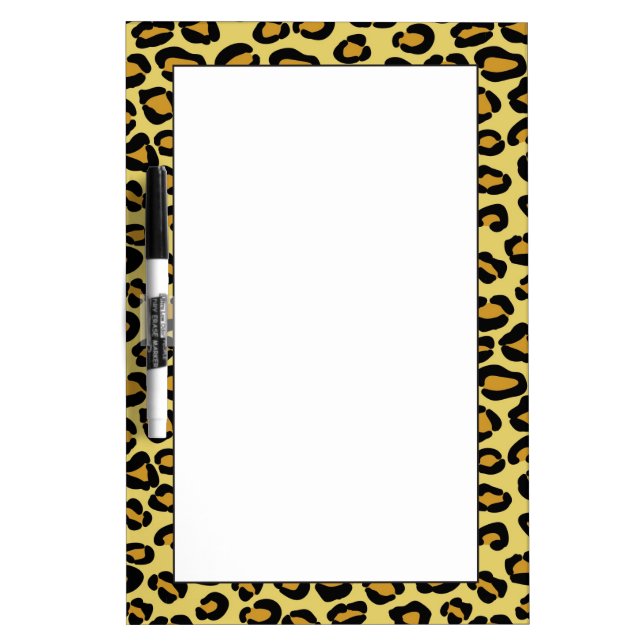 Leopard Pattern Dry Erase Board (Front)