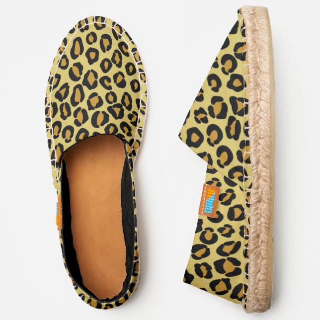 Leopard Pattern Espadrilles (Side)