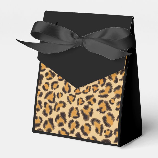 Leopard pattern favor boxes (Front Side)