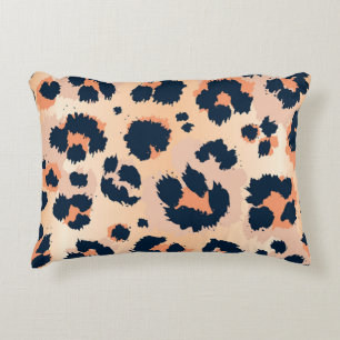 Leopard Pattern: Funny Seamless Design Accent Pillow