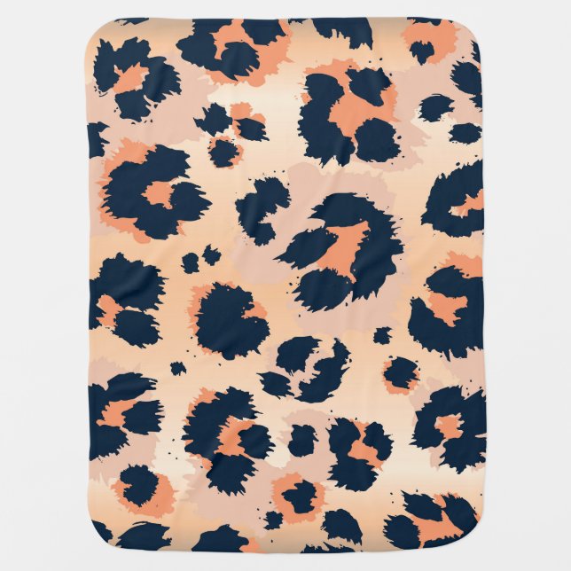 Leopard Pattern: Funny Seamless Design Baby Blanket (Front)