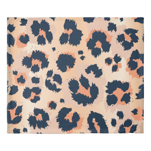 Leopard Pattern: Funny Seamless Design Duvet Cover (Front)