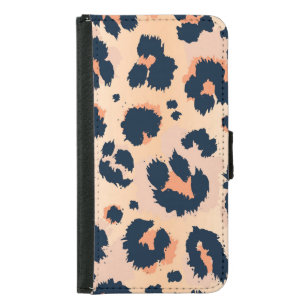 Leopard Pattern: Funny Seamless Design Samsung Galaxy S5 Wallet Case
