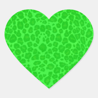 Leopard Pattern Heart Sticker