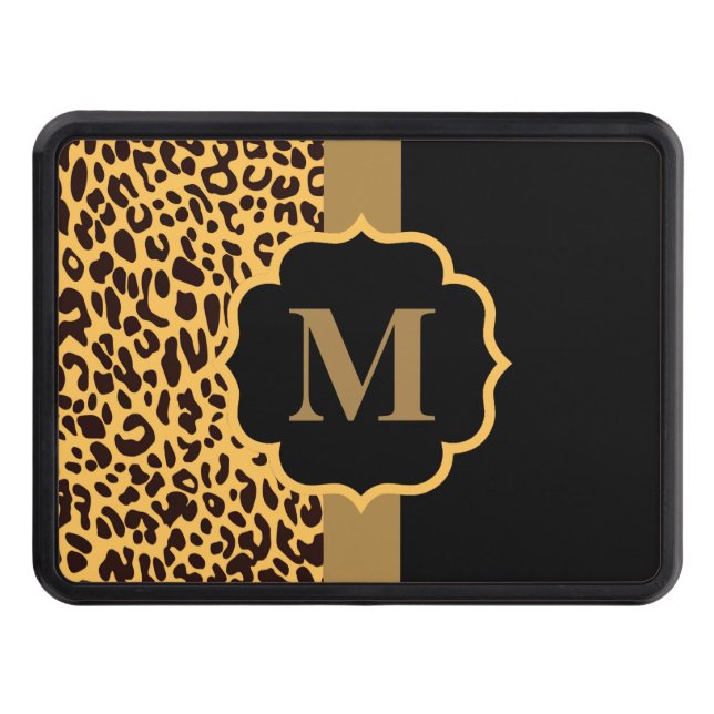 Leopard Pattern Hitch Cover (Front)