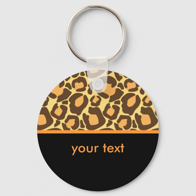 Leopard Pattern Keychain (Front)