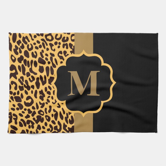 Leopard Pattern Kitchen Towel (Horizontal)