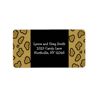 Leopard  Pattern Labels