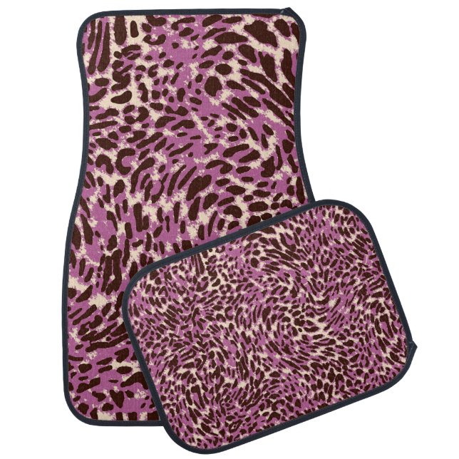 Leopard Pattern, Leopard Print, Animal print,  Car Floor Mat (Set)
