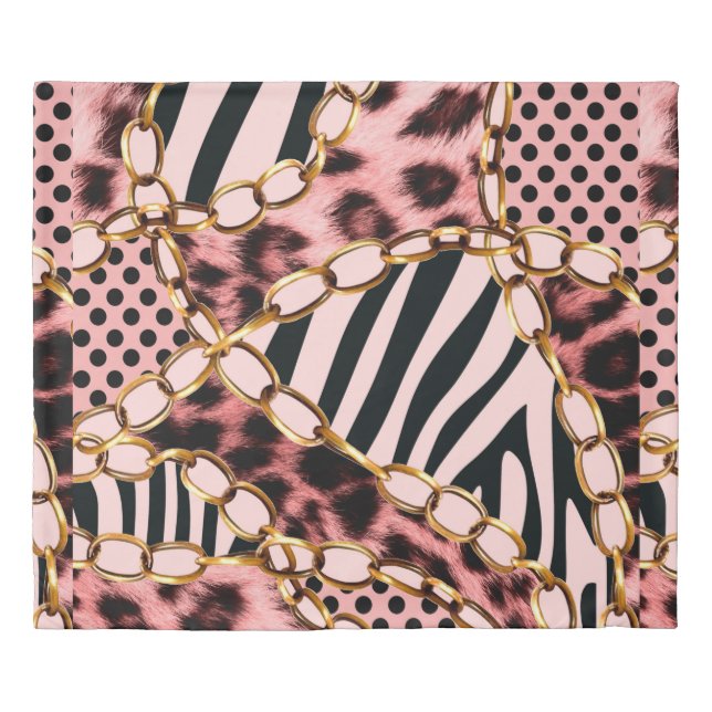 Leopard Pattern, Leopard Print, Animal print,  Duvet Cover (Front)