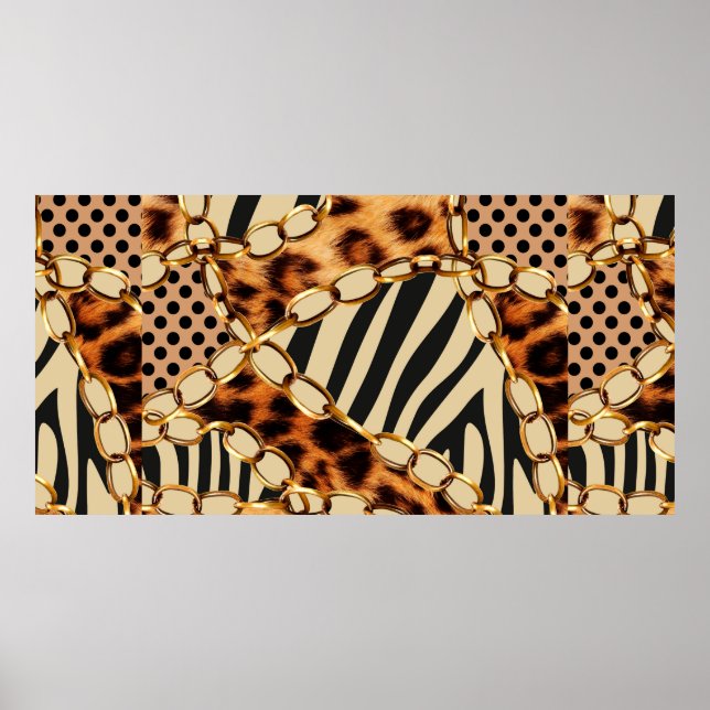 Leopard Pattern, Leopard Print, Animal print,  Poster (Front)
