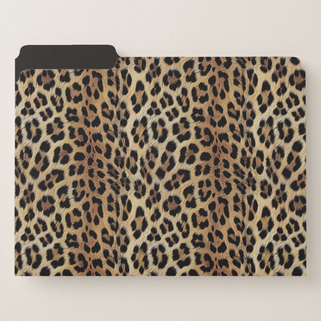 Leopard pattern leopard skin fashionable file folder (Front Left)