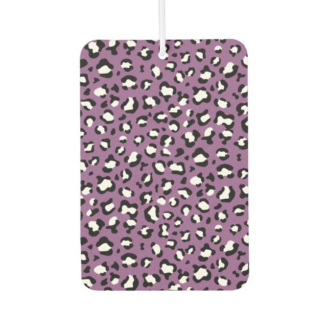 Leopard Pattern, Leopard Spots, Purple Leopard Air Freshener (Front)
