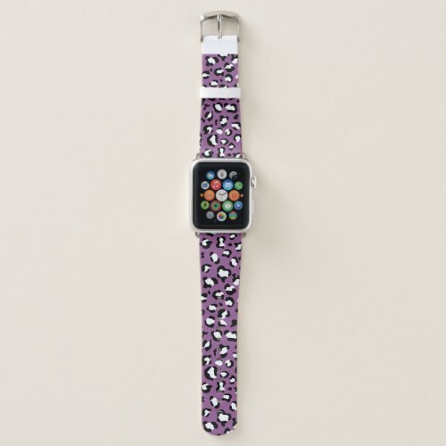 Leopard Pattern Leopard Spots Purple Leopard Apple Watch Band