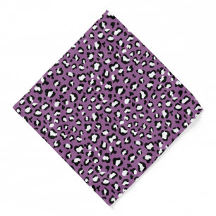Leopard Pattern, Leopard Spots, Purple Leopard Bandana