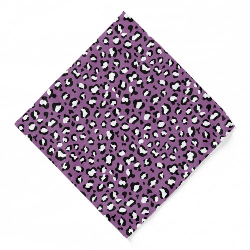 Leopard Pattern Leopard Spots Purple Leopard Bandana