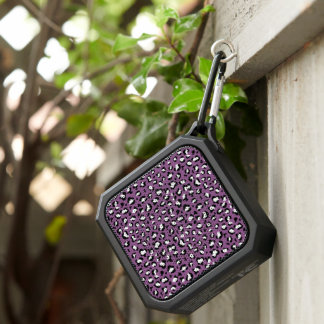 Leopard Pattern, Leopard Spots, Purple Leopard Bluetooth Speaker