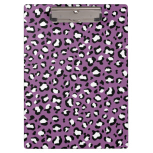 Leopard Pattern, Leopard Spots, Purple Leopard Clipboard