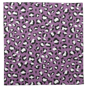 Leopard Pattern, Leopard Spots, Purple Leopard Cloth Napkin