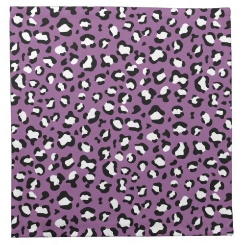 Leopard Pattern Leopard Spots Purple Leopard Cloth Napkin