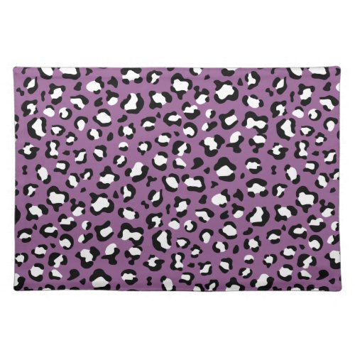 Leopard Pattern Leopard Spots Purple Leopard Cloth Placemat