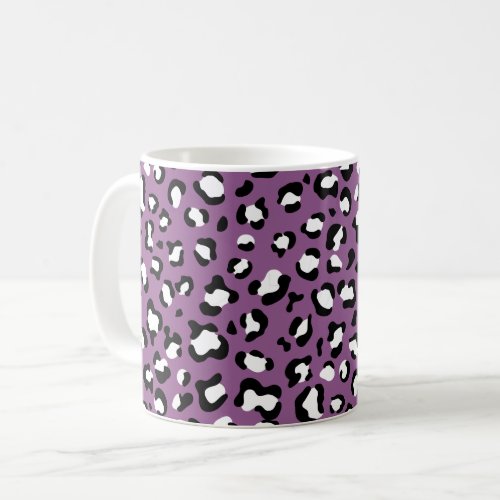 Leopard Pattern Leopard Spots Purple Leopard Coffee Mug