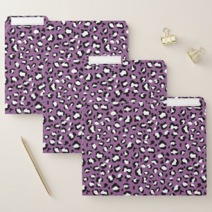 Leopard Pattern, Leopard Spots, Purple Leopard File Folder