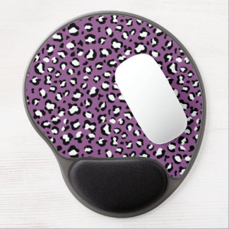Leopard Pattern, Leopard Spots, Purple Leopard Gel Mouse Pad