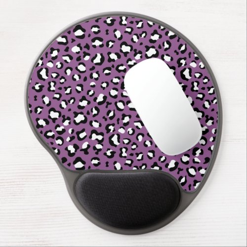 Leopard Pattern Leopard Spots Purple Leopard Gel Mouse Pad