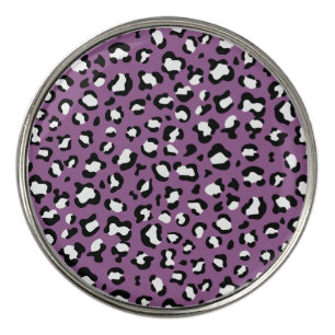 Leopard Pattern, Leopard Spots, Purple Leopard Golf Ball Marker