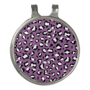 Leopard Pattern, Leopard Spots, Purple Leopard Golf Hat Clip
