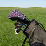 Leopard Pattern, Leopard Spots, Purple Leopard Golf Head Cover