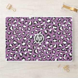 Leopard Pattern, Leopard Spots, Purple Leopard HP Laptop Skin