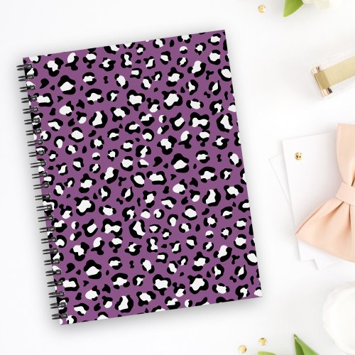 Leopard Pattern Leopard Spots Purple Leopard Notebook