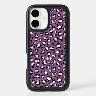 Leopard Pattern, Leopard Spots, Purple Leopard iPhone 16 Case
