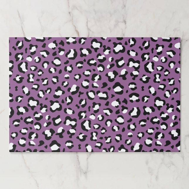 Leopard Pattern, Leopard Spots, Purple Leopard Paper Pad (Front)