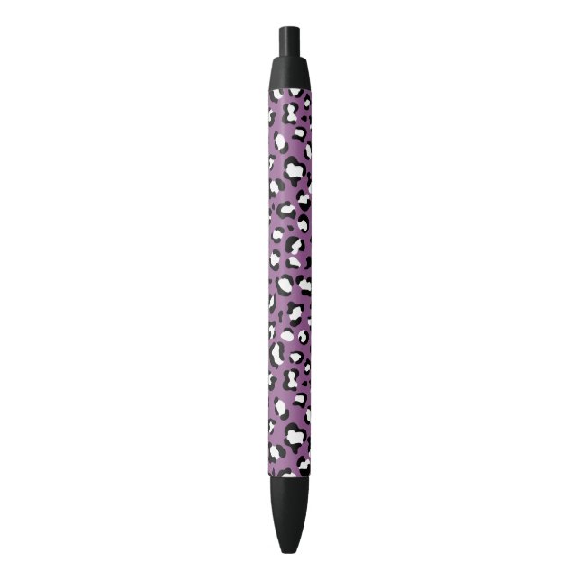 Leopard Pattern, Leopard Spots, Purple Leopard Pen (Front Vertical)