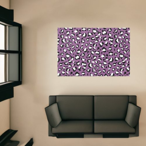 Leopard Pattern Leopard Spots Purple Leopard Rug