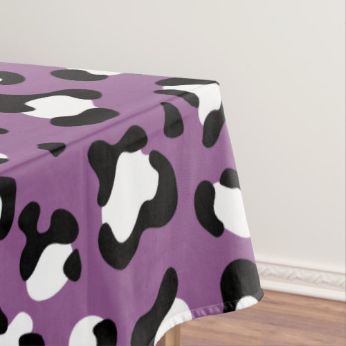 Leopard Pattern Leopard Spots Purple Leopard Tablecloth