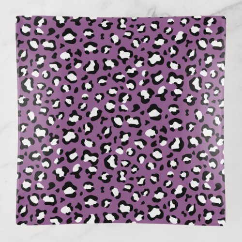 Leopard Pattern Leopard Spots Purple Leopard Trinket Tray